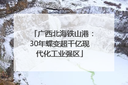 广西北海铁山港：30年蝶变超千亿现代化工业强区
